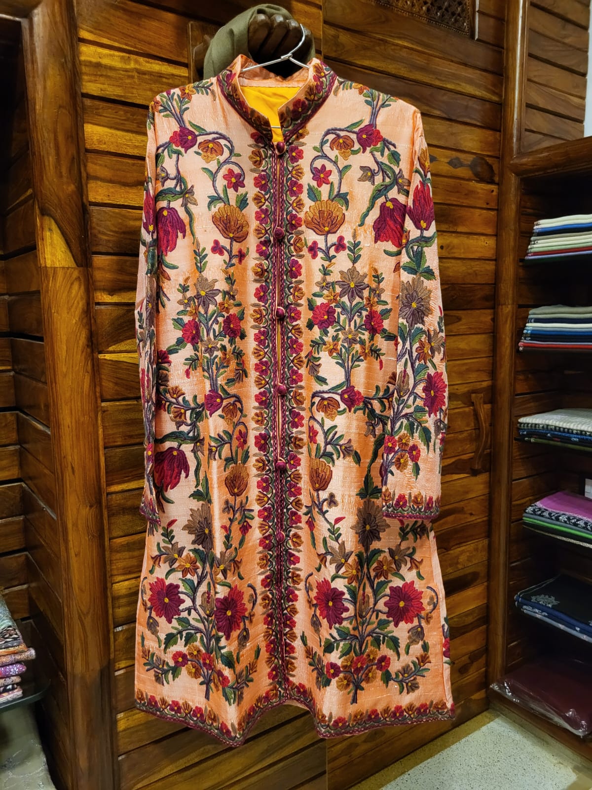 Floral Embroidered Kashmiri Coat