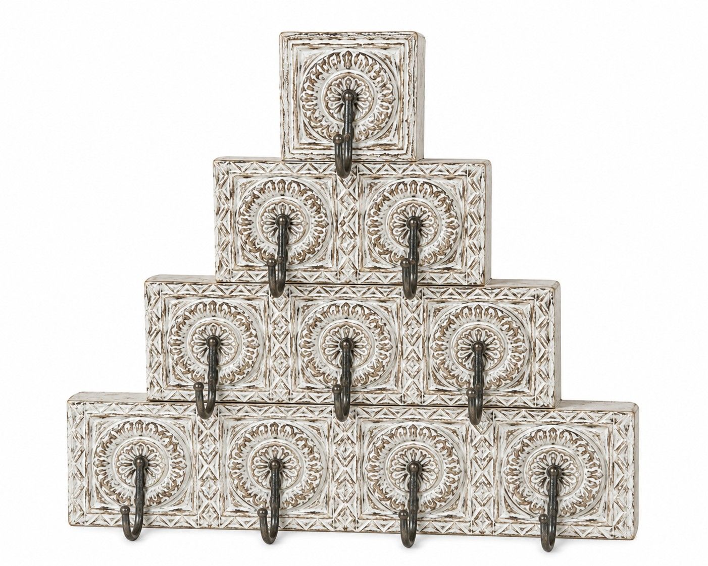 Handcrafted Vintage Wall Hook Rack