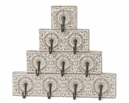 Handcrafted Vintage Wall Hook Rack