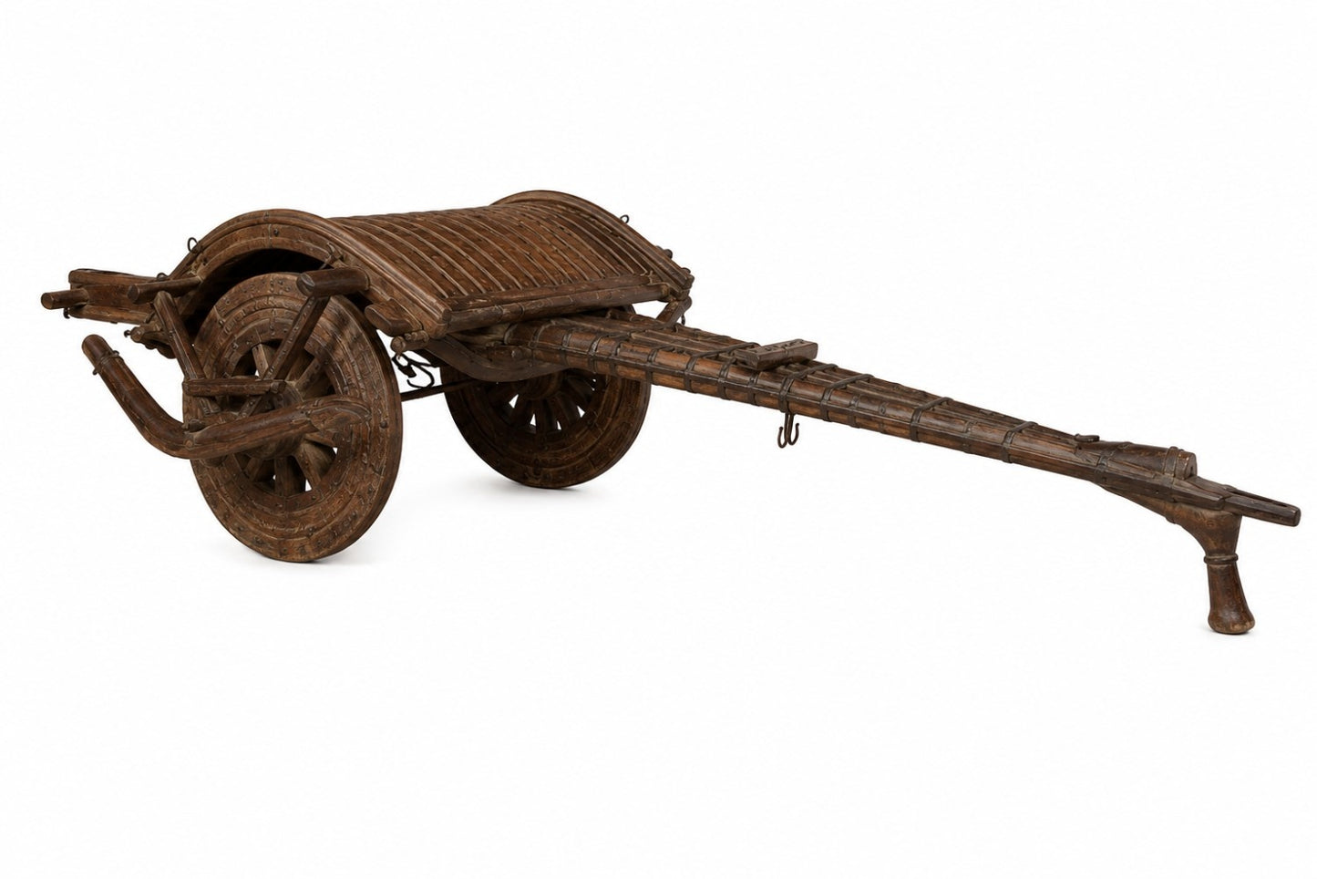 Vintage Iron & Wood Bullock Cart Replica