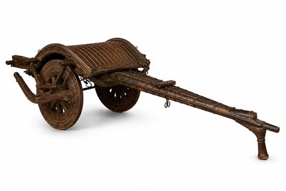 Vintage Iron & Wood Bullock Cart Replica