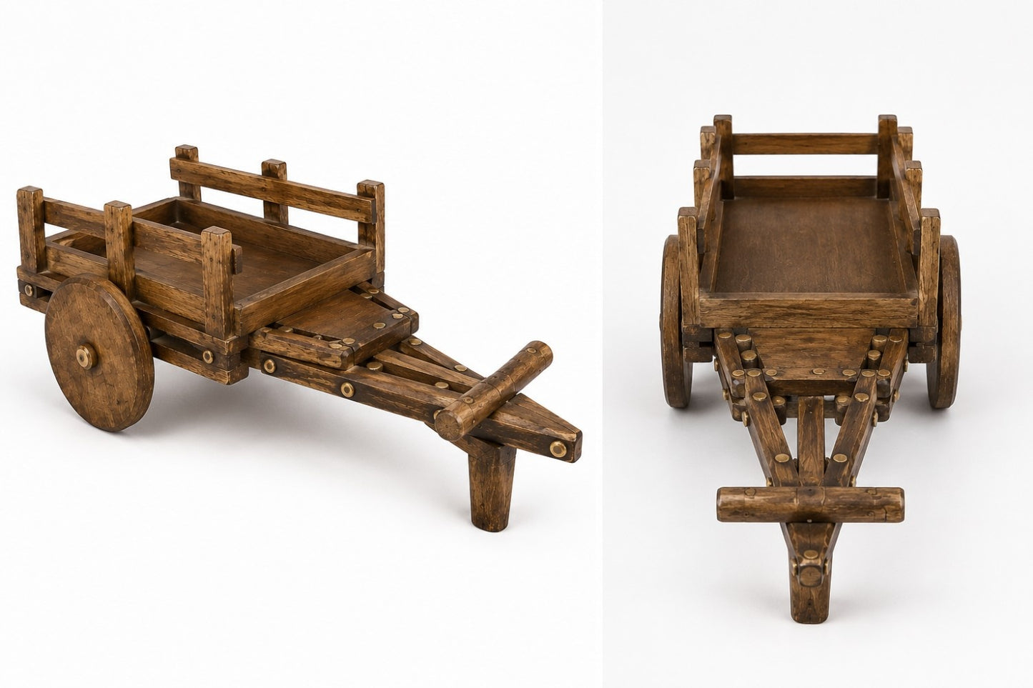 Mini Wooden Cart Spice Organizer
