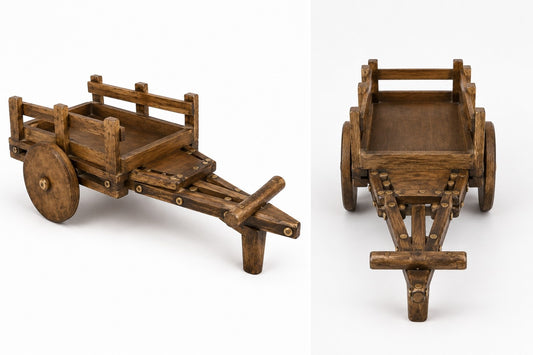 Mini Wooden Cart Spice Organizer
