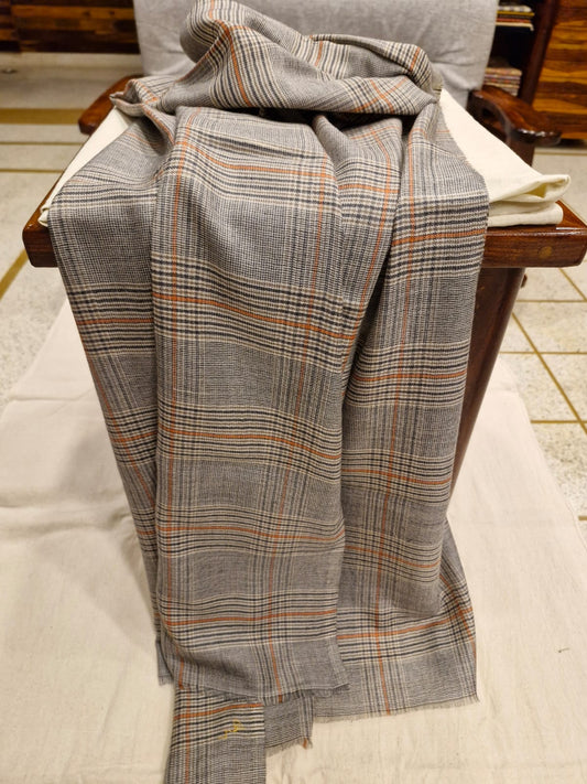Handwoven Cashmere Scarf (grey)