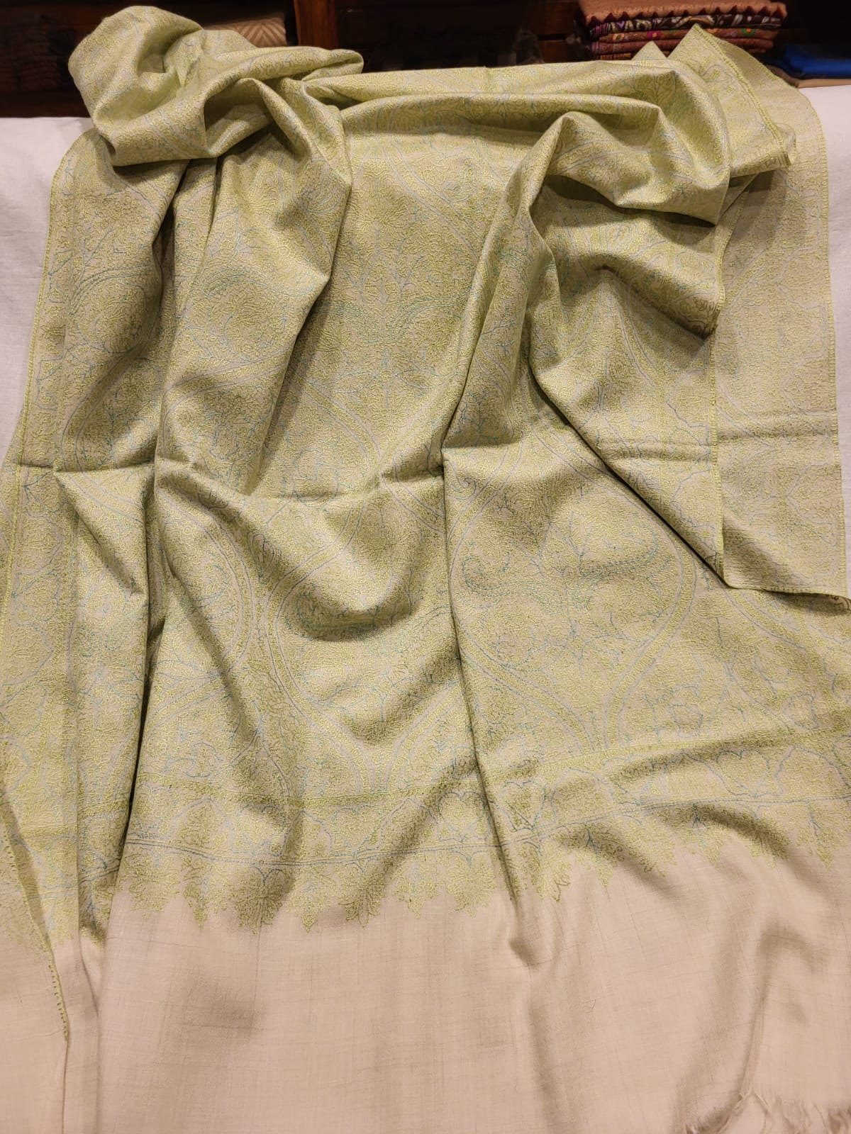 Hand-Embroidered Sozni Stole