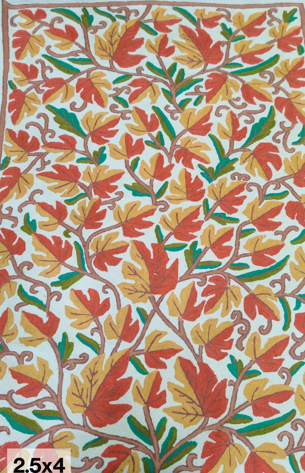 Kashmiri Chain Stitch Rug