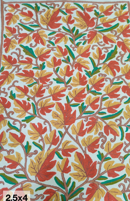 Kashmiri Chain Stitch Rug